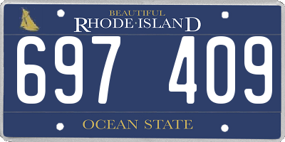 RI license plate 697409