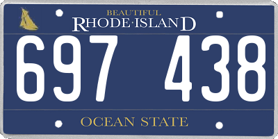 RI license plate 697438