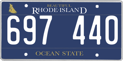 RI license plate 697440