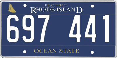 RI license plate 697441