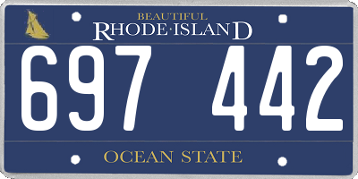 RI license plate 697442