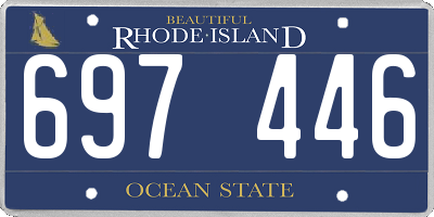 RI license plate 697446