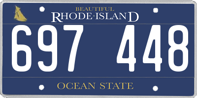 RI license plate 697448