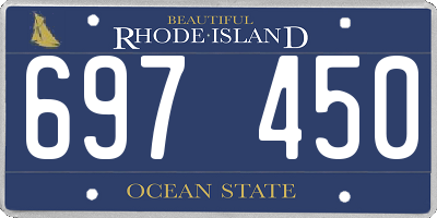 RI license plate 697450