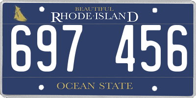 RI license plate 697456