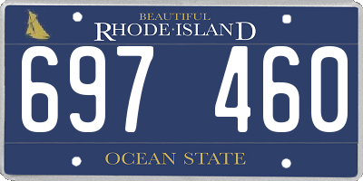 RI license plate 697460