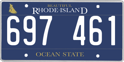 RI license plate 697461