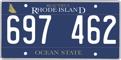 RI license plate 697462