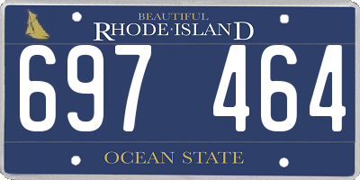 RI license plate 697464