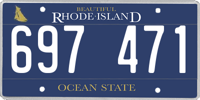 RI license plate 697471