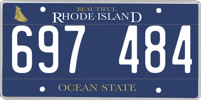 RI license plate 697484