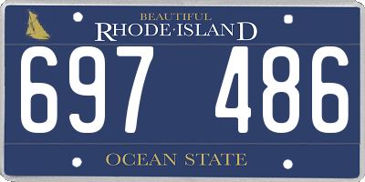 RI license plate 697486