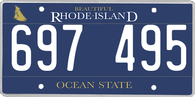 RI license plate 697495