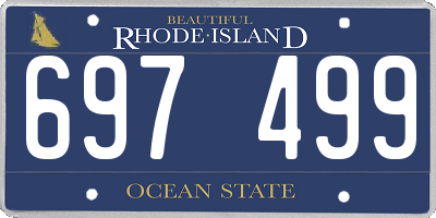 RI license plate 697499