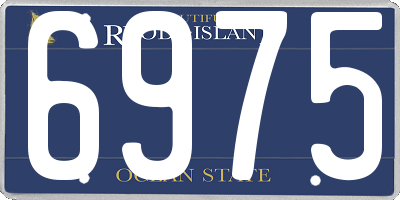 RI license plate 6975