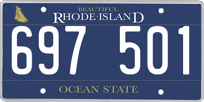 RI license plate 697501