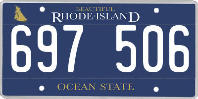 RI license plate 697506