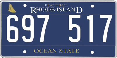 RI license plate 697517