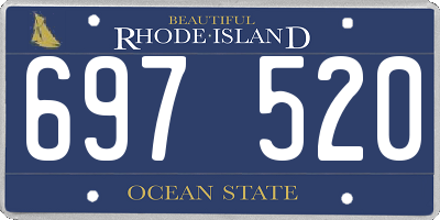 RI license plate 697520