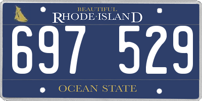 RI license plate 697529