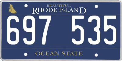 RI license plate 697535
