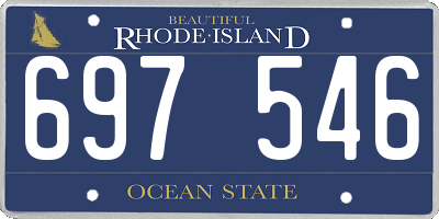 RI license plate 697546