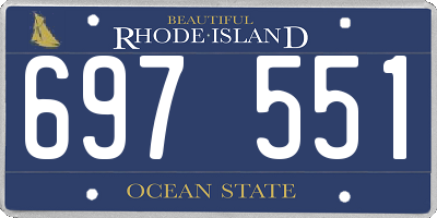 RI license plate 697551