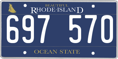 RI license plate 697570