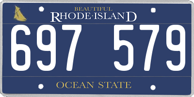 RI license plate 697579