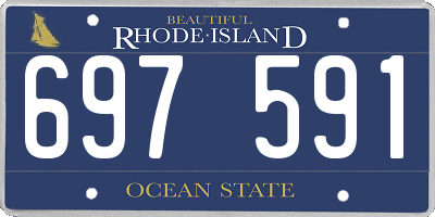 RI license plate 697591