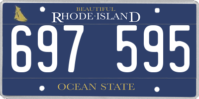 RI license plate 697595