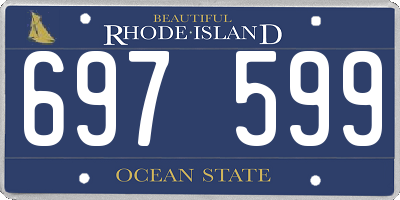 RI license plate 697599