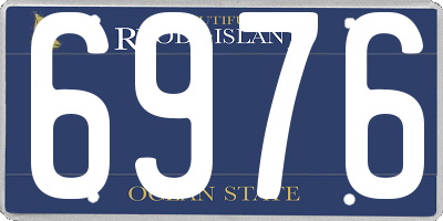 RI license plate 6976