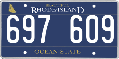 RI license plate 697609