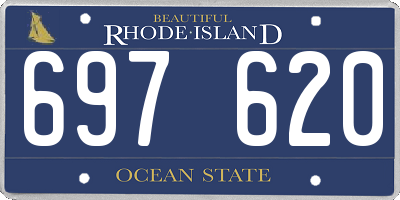 RI license plate 697620