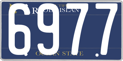 RI license plate 6977