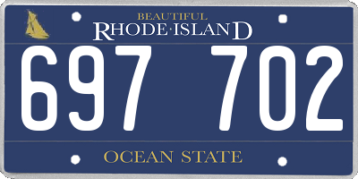 RI license plate 697702