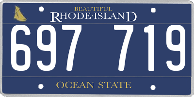 RI license plate 697719