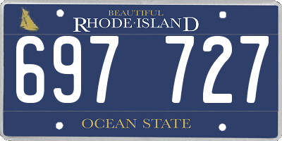 RI license plate 697727