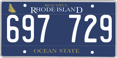 RI license plate 697729