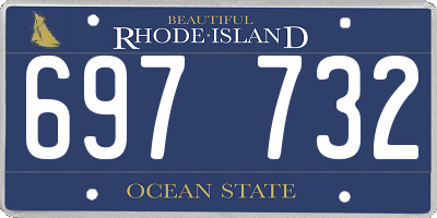 RI license plate 697732