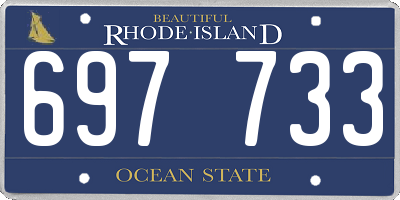 RI license plate 697733