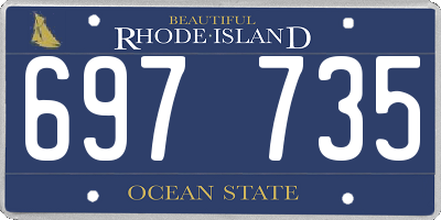 RI license plate 697735