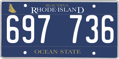 RI license plate 697736
