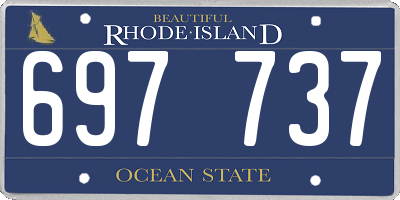 RI license plate 697737