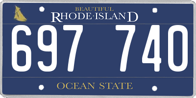 RI license plate 697740