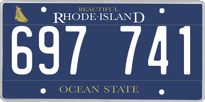 RI license plate 697741