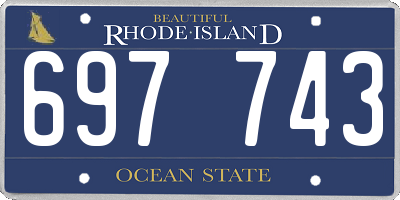 RI license plate 697743