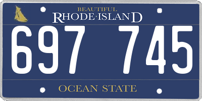 RI license plate 697745