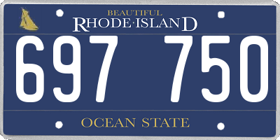 RI license plate 697750